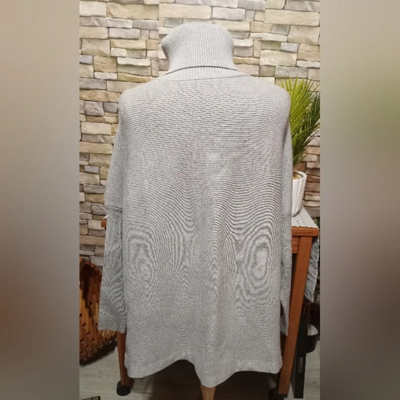 Women's Large Oversized Lillusory Designer Soft Stretchy Long Sweater Dress - Picture 4 of 7